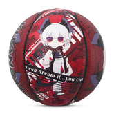 Kuangmi Anime Street Basketball, feito de couro PU, é uma bola de basquetebol de rua oficial de Tamanho 7 adequada para homens, mulheres e jovens