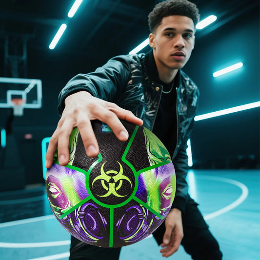 Kuangmi Unique Street Basketball, Men's Official Size 7 29.5 inches, Suitable for Outdoor and Indoor Basketball Games