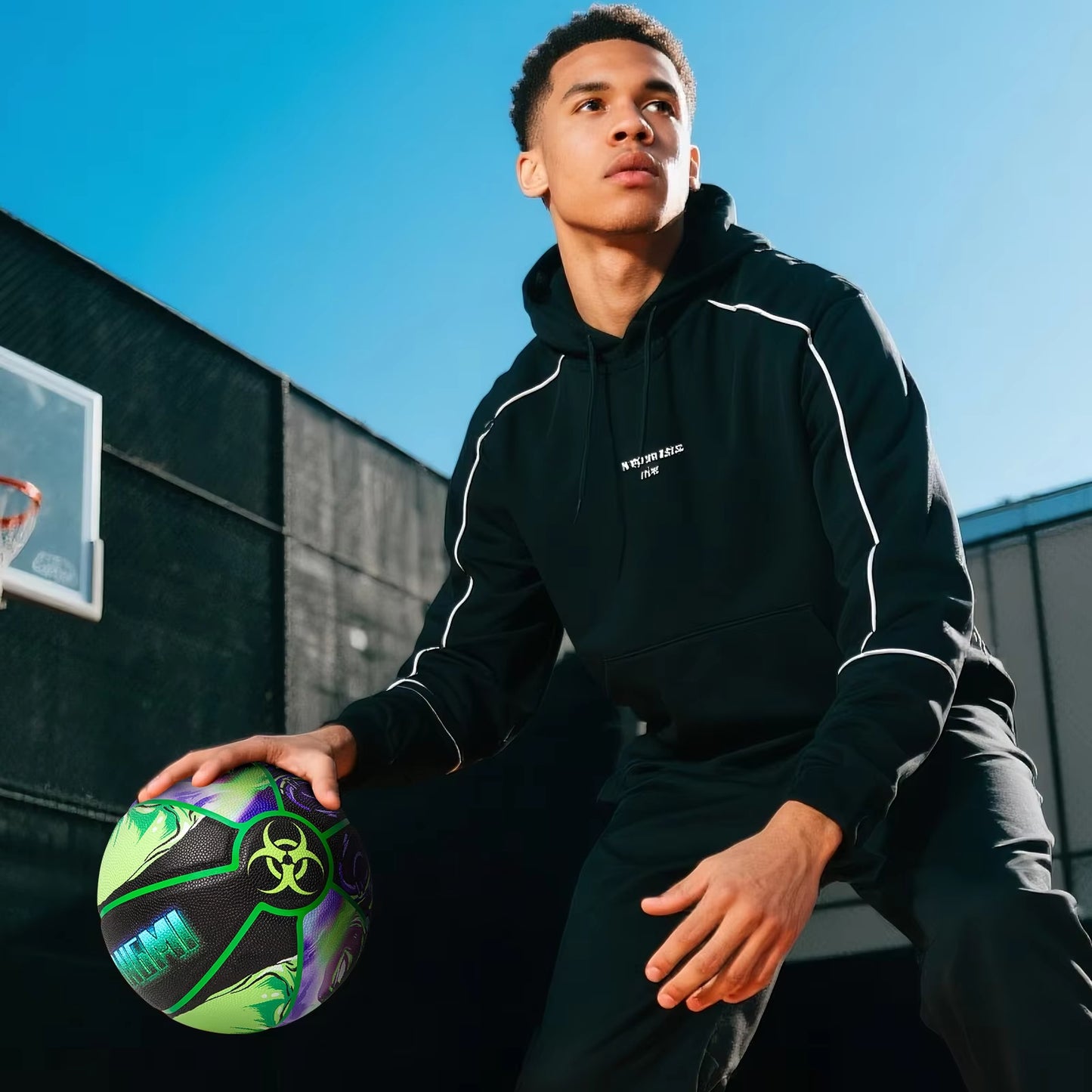 Kuangmi Unique Street Basketball, Men's Official Size 7 29.5 inches, Suitable for Outdoor and Indoor Basketball Games