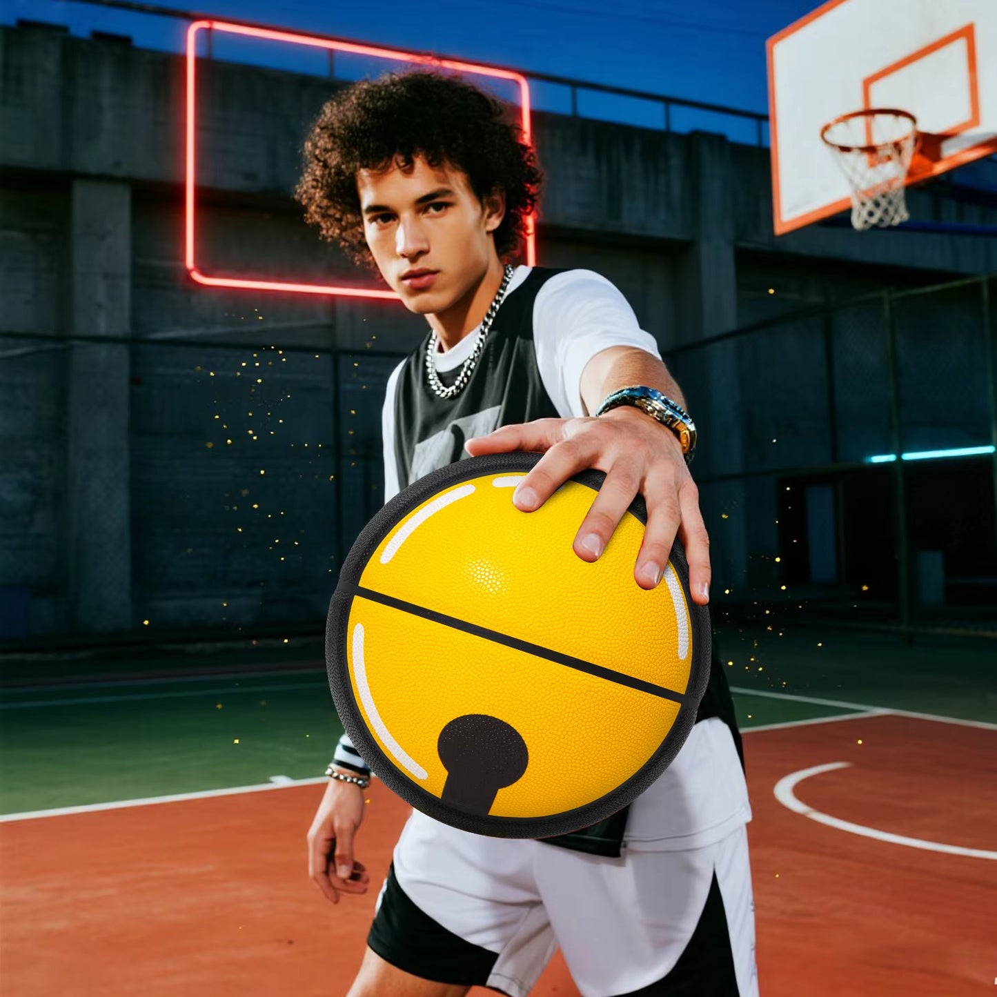 Kuangmi Bell Street Basketball Size7 Game Training Indoor and Outdoor Standard Basketball for Youth and Adults