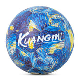 Kuangmi Starry Night Stitched Football, Size 5, Indoor Outdoor Play (Machine stitched)
