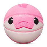 Kuangmi Pink Dolphin Basketball, Sizes 6/7, Hygroscopic PU