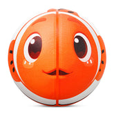Kuangmi Kids' Clownfish Basketball, Size 5 (27.5"), Hygroscopic PU Leather