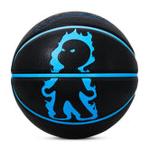 Luminous Fire Figure Basketball, Blue, Size 7 (29.5"), with Luminous Coating & Hygroscopic PU Leather