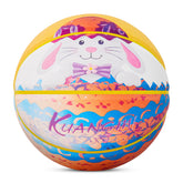 Kuangmi Kids' Easter Bunny Basketball, Size 5 (27.5"), Hygroscopic PU Leather