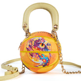 Kuangmi Mini Basketball Bag & Handbag - Mamba Painted Snake Print