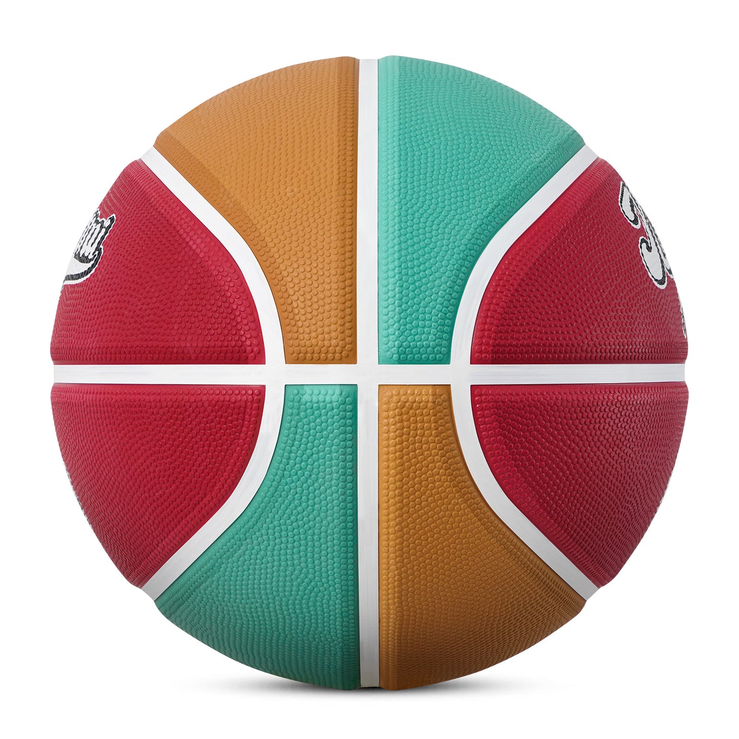 Kuangmi American Style Indoor/Outdoor Premium Rubber Basketball Vermilion (Color) Size 7