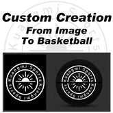 Kuangmi Custom Icon Basketball - Personalized Logo/Graphic Design Gift (All Sizes)