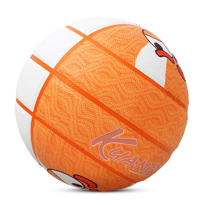 Kuangmi Corgi Pattern Basketball Size 7(29.5“), Fun Design PU Ball for Kids Youth Adults, Indoor Outdoor Training Game