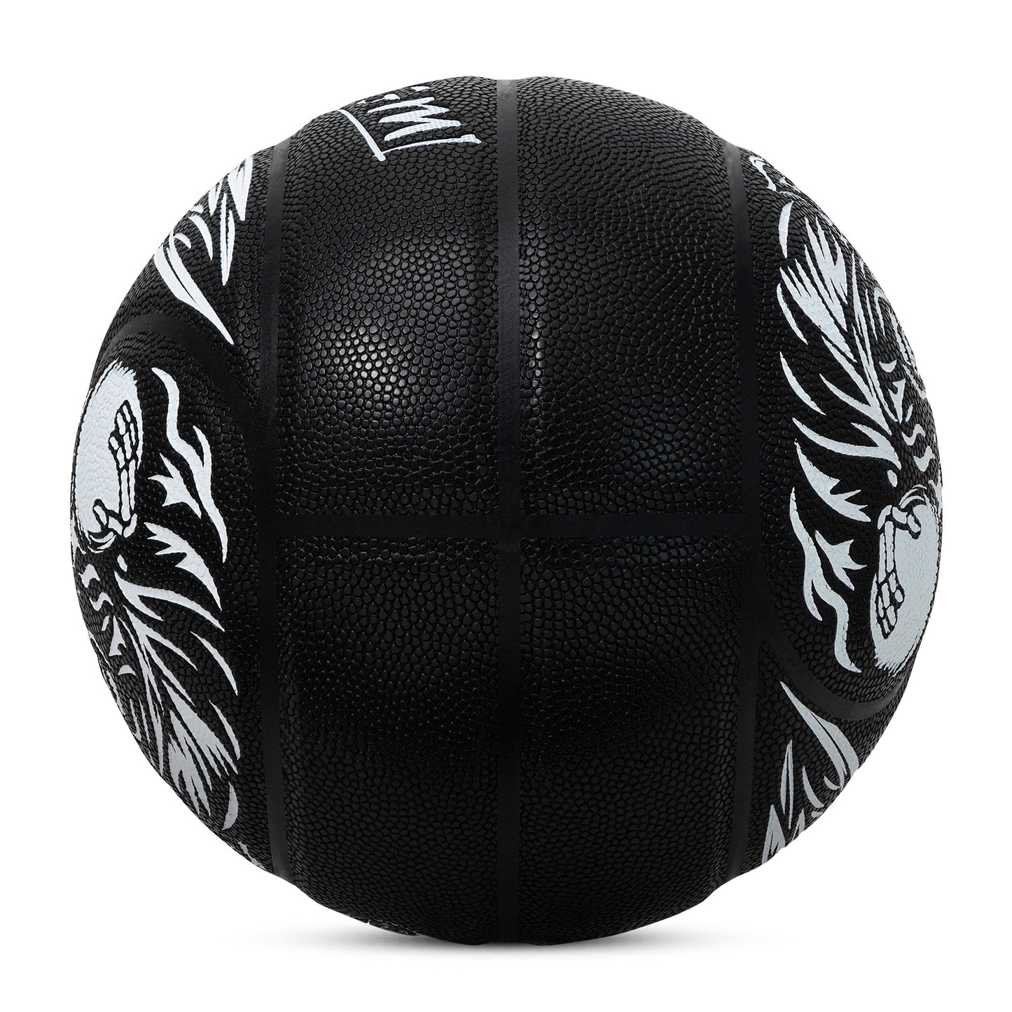 Kuangmi Tai Chi Angel & Demon Basketball Size 7(29.5“), Durable PU Ball for Kids Youth Adults, Indoor Outdoor Training Game