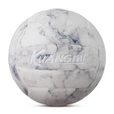 Kuangmi Marble Volleyball (Size 5), PU Soft Surface – Thermally Bonded/Machine-Stitched Versions Optional