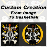 Kuangmi Custom Graphic Basketball - Personalized Artwork/Pattern Design Gift (All Sizes)