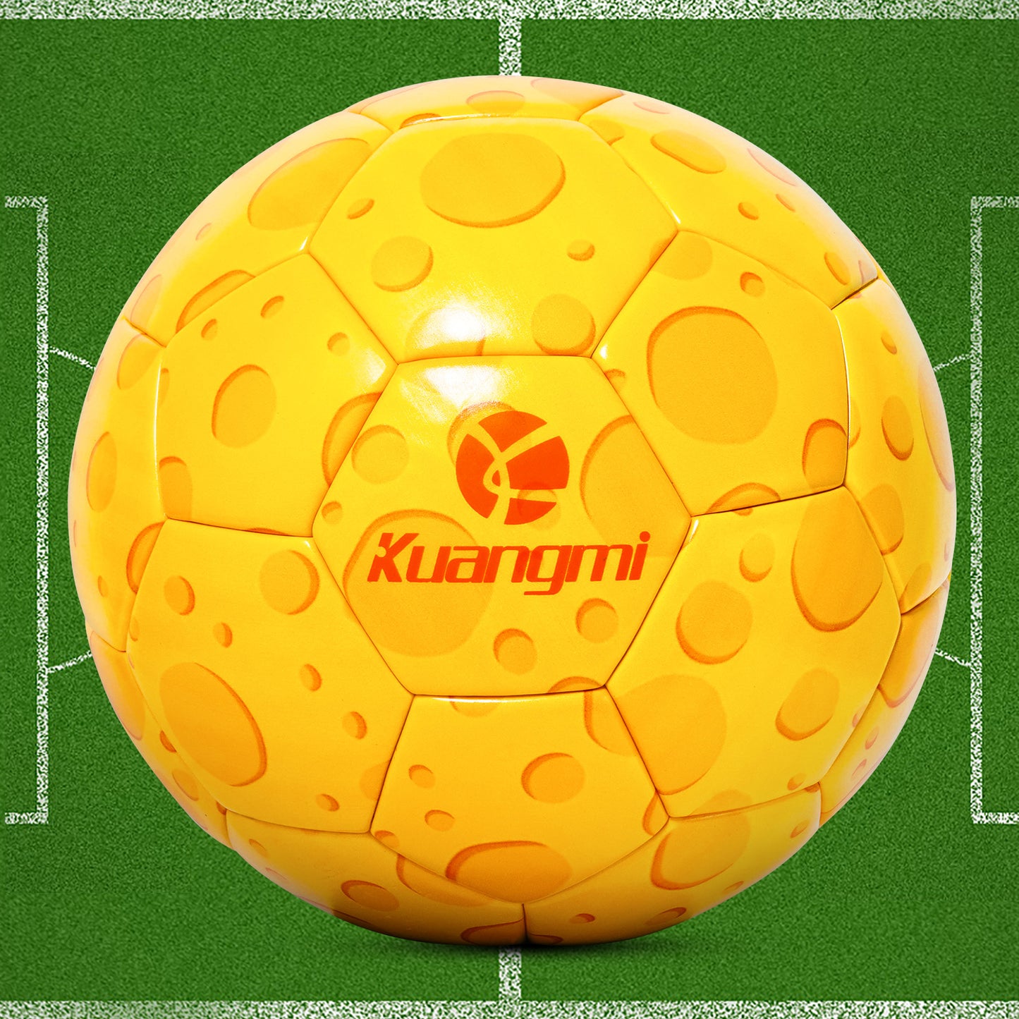 Balón de fútbol de queso Kuangmi tamaño 5