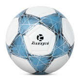Bola de Futebol Kuangmi Azul e Branca com Linhas Entrelaçadas - Tamanho 5