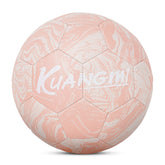 Kuangmi Pink Football, Size 4/5, PU Leather (Machine Stitched)