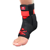 Kuangmi Figure-8 Wrapping Ankle Brace - Adjustable Ankle Support for Sports (S/M/L)