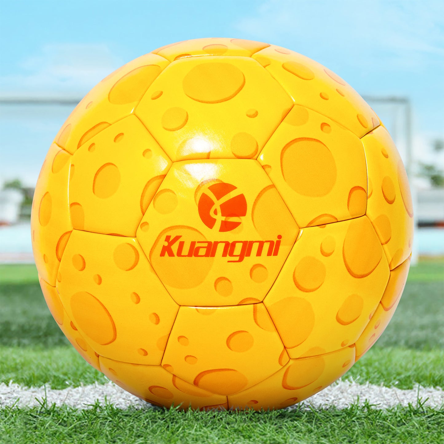Balón de fútbol de queso Kuangmi tamaño 5