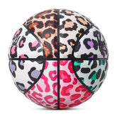 Kuangmi Colorful Leopard Print Basketball, Size 7 (29.5"), Hygroscopic PU