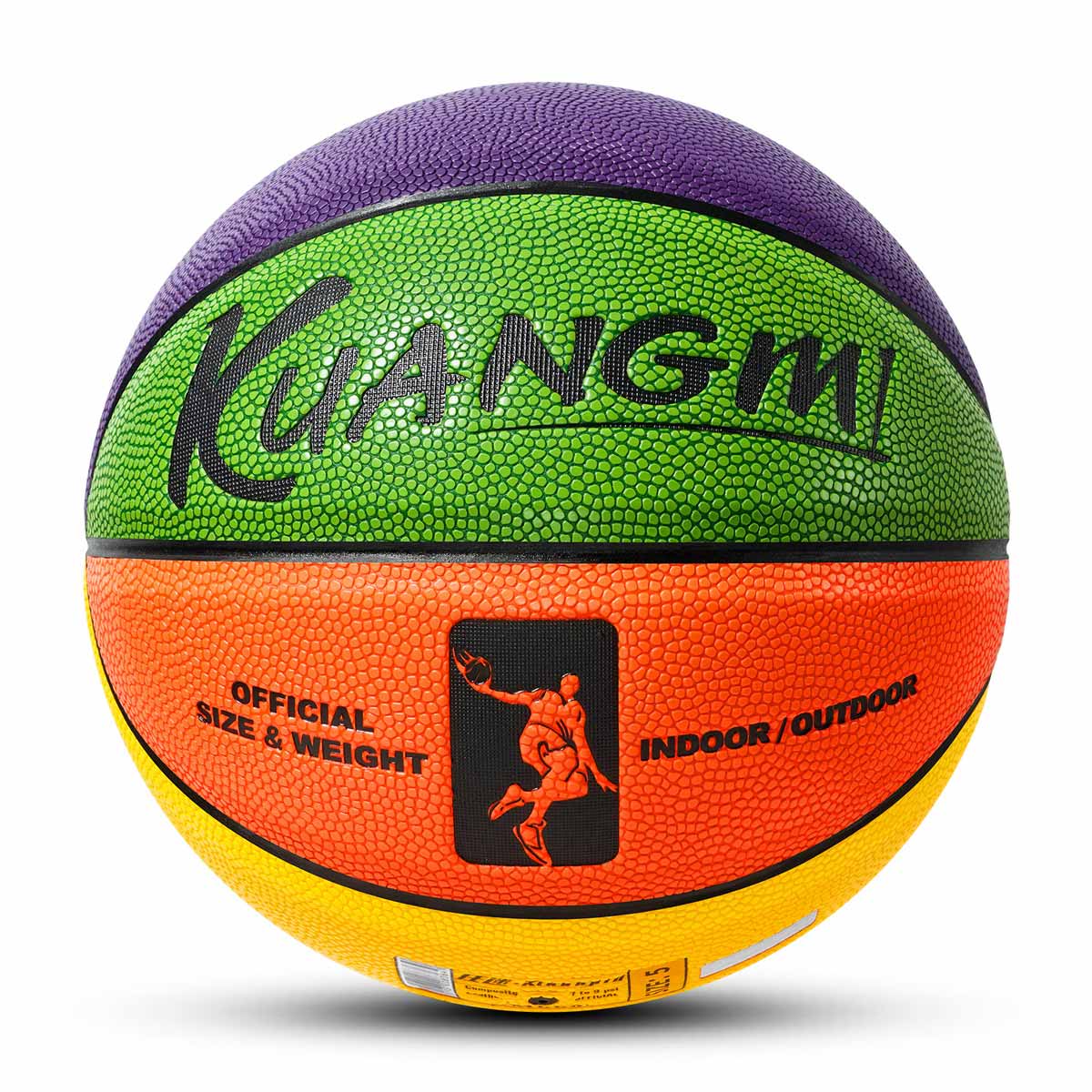 Balón de baloncesto colorido Kuangmi tallas 3/4/5/6/7