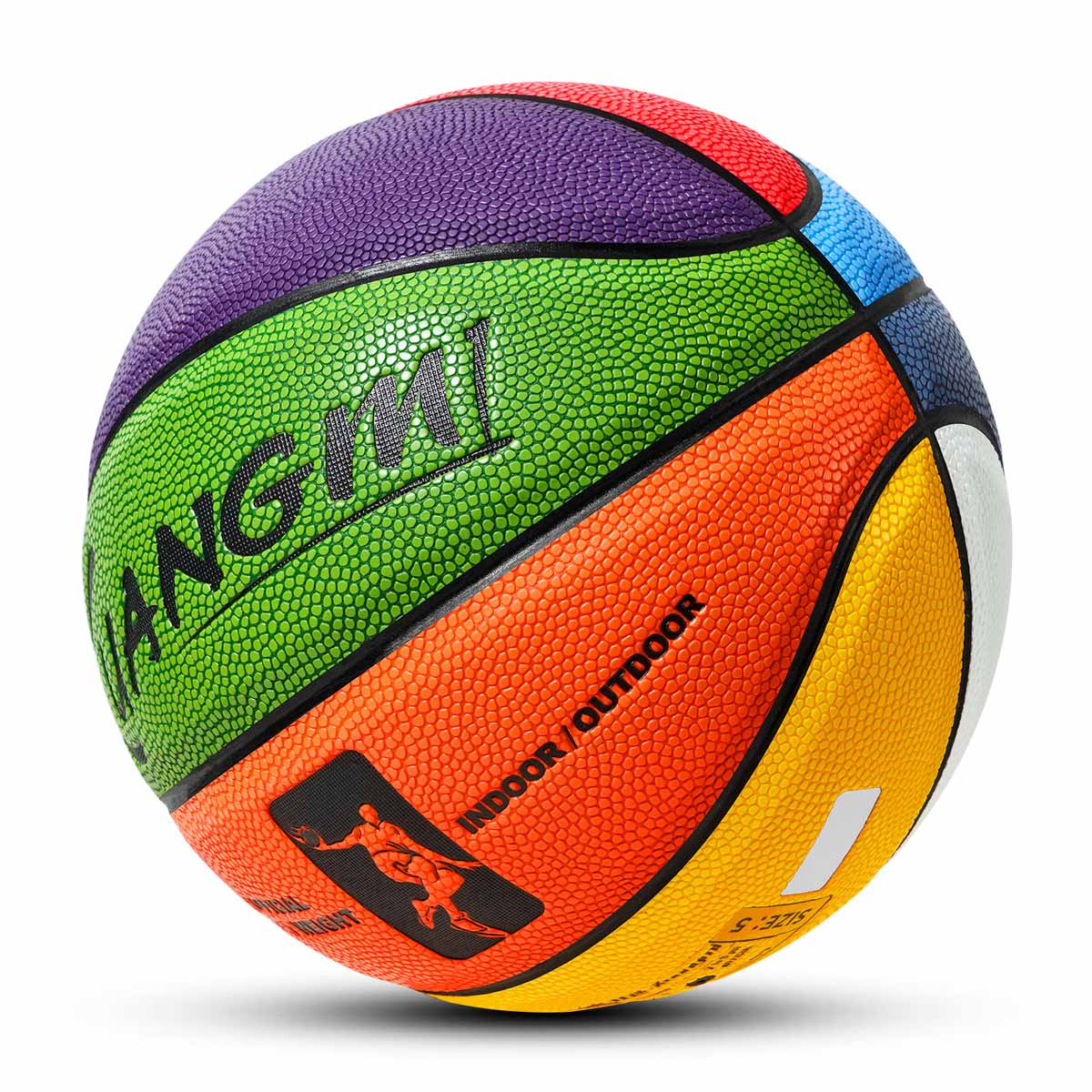 Balón de baloncesto colorido Kuangmi tallas 3/4/5/6/7