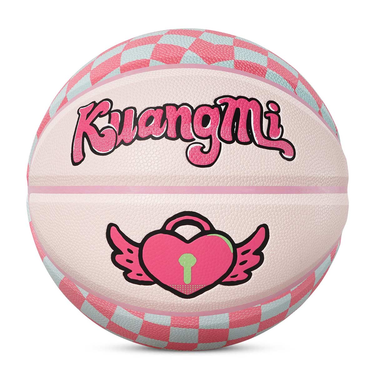 Balón de baloncesto Kuangmi Heart Winged, talla 7