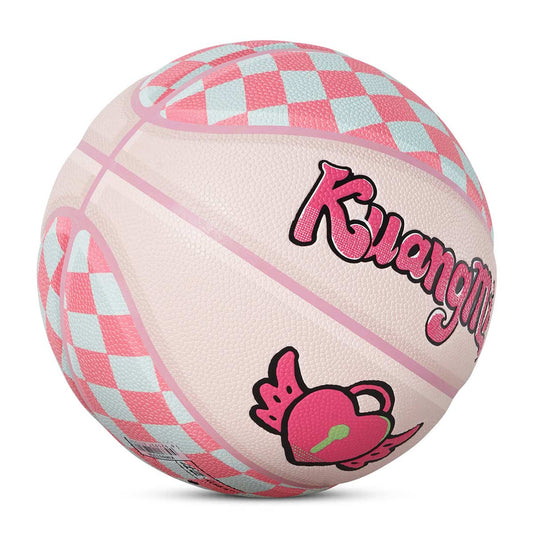 Balón de baloncesto Kuangmi Heart Winged, talla 7