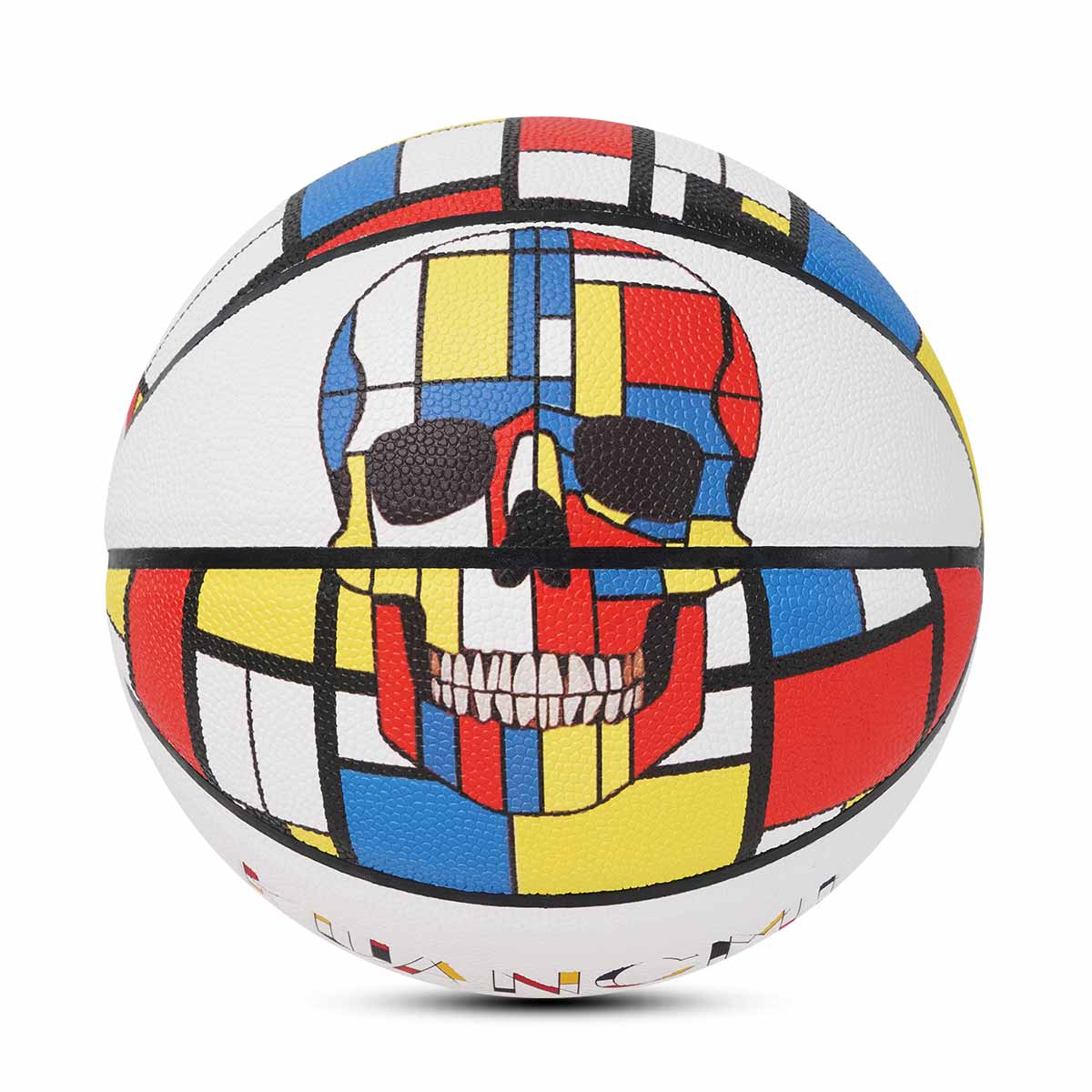 Balón de baloncesto con temática de calavera Kuangmi, talla 7