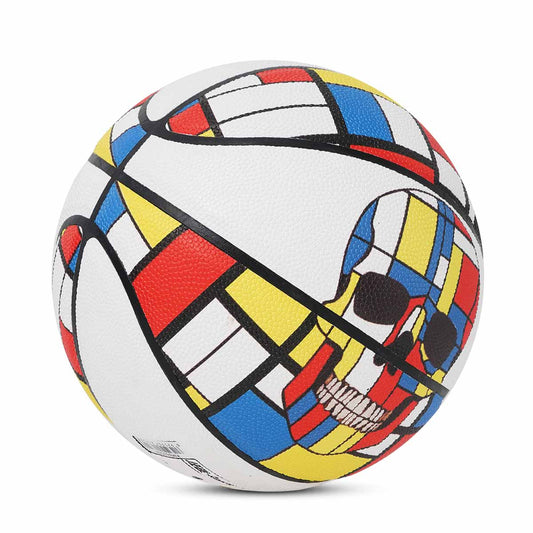 Balón de baloncesto con temática de calavera Kuangmi, talla 7