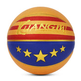 Kuangmi Stars - Basquetebol Temático Tamanho 7 (29.5"): PU Higróscopico para Uso Interior e Exterior
