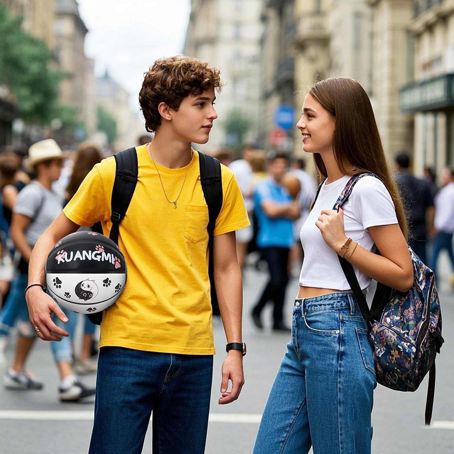 Balones de baloncesto de la serie Kuangmi Cat, tallas 5, 6 y 7