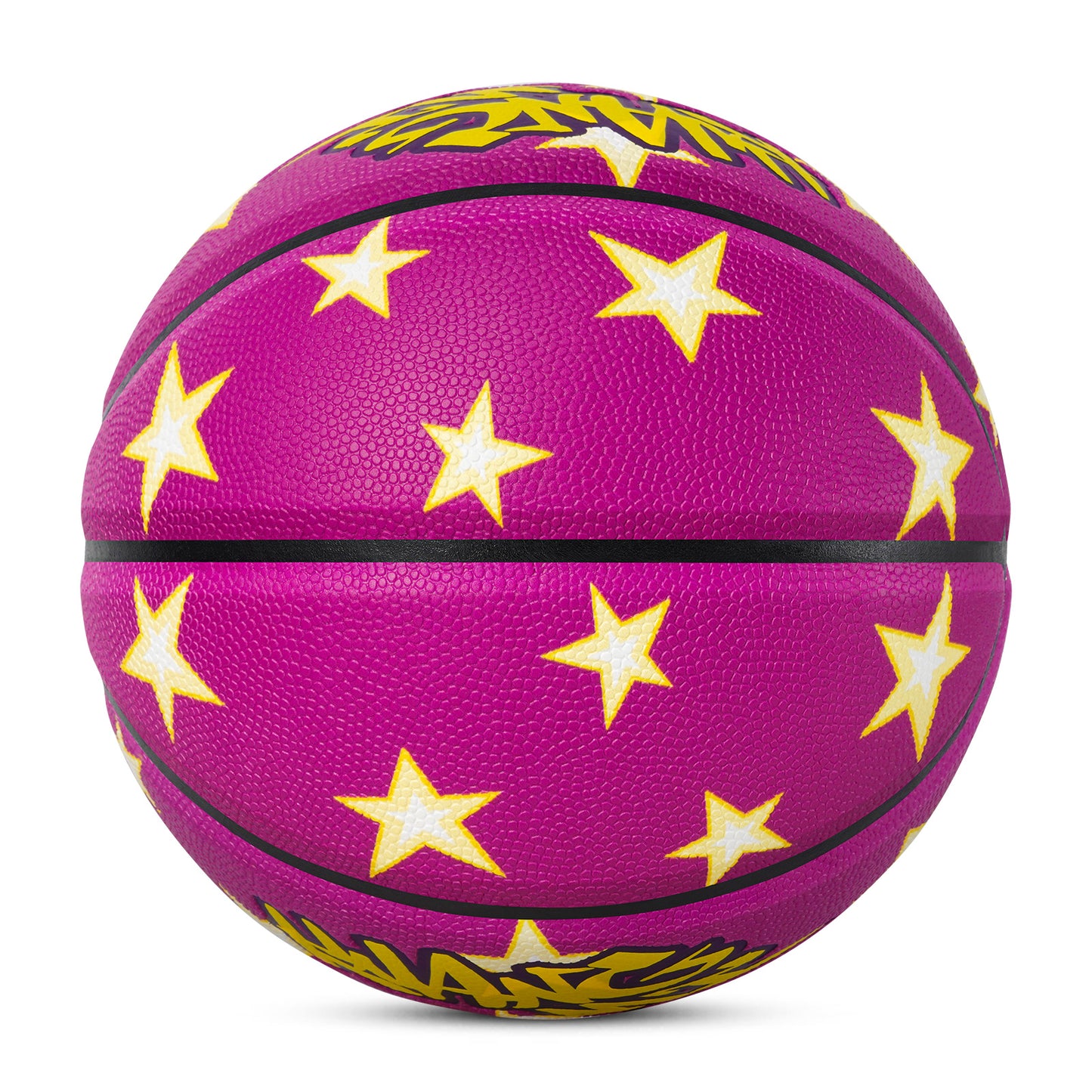 Balón de baloncesto callejero Kuangmi Purple Stars, talla 7