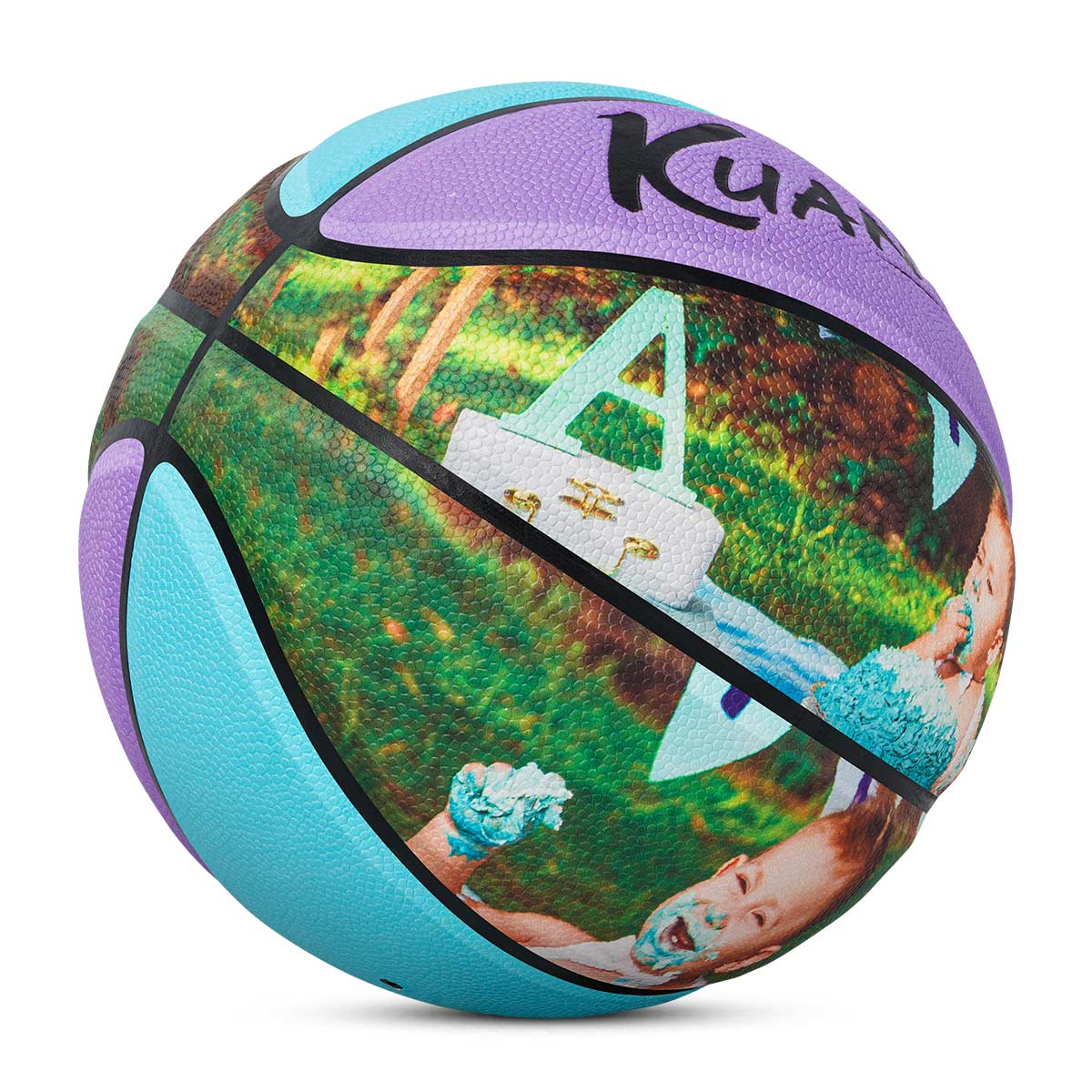Kuangmi Personalized Photo Basketball Size 5 for Newborns and Children