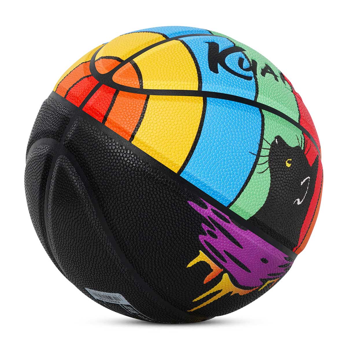 Balón de baloncesto con temática de gato Kuangmi, talla 7