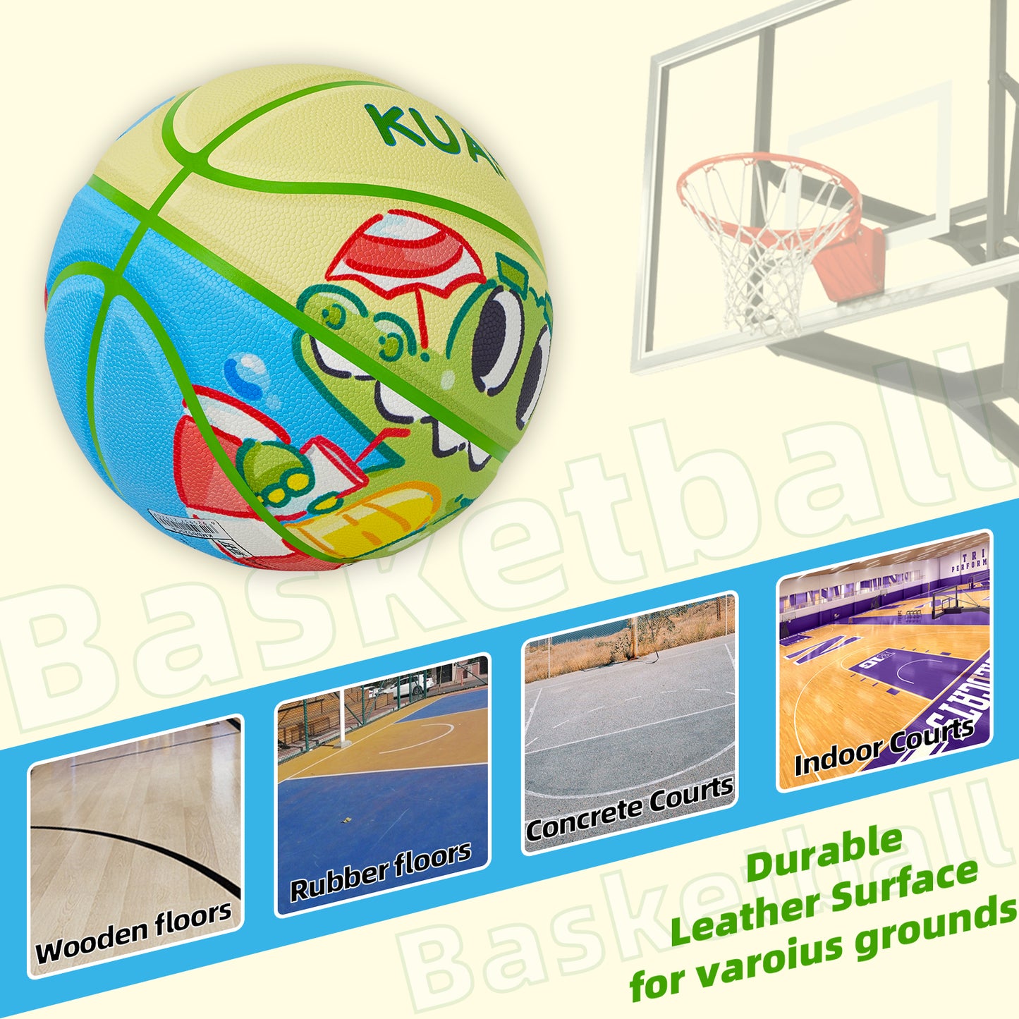 Kuangmi Crocodile Basketball Size 5