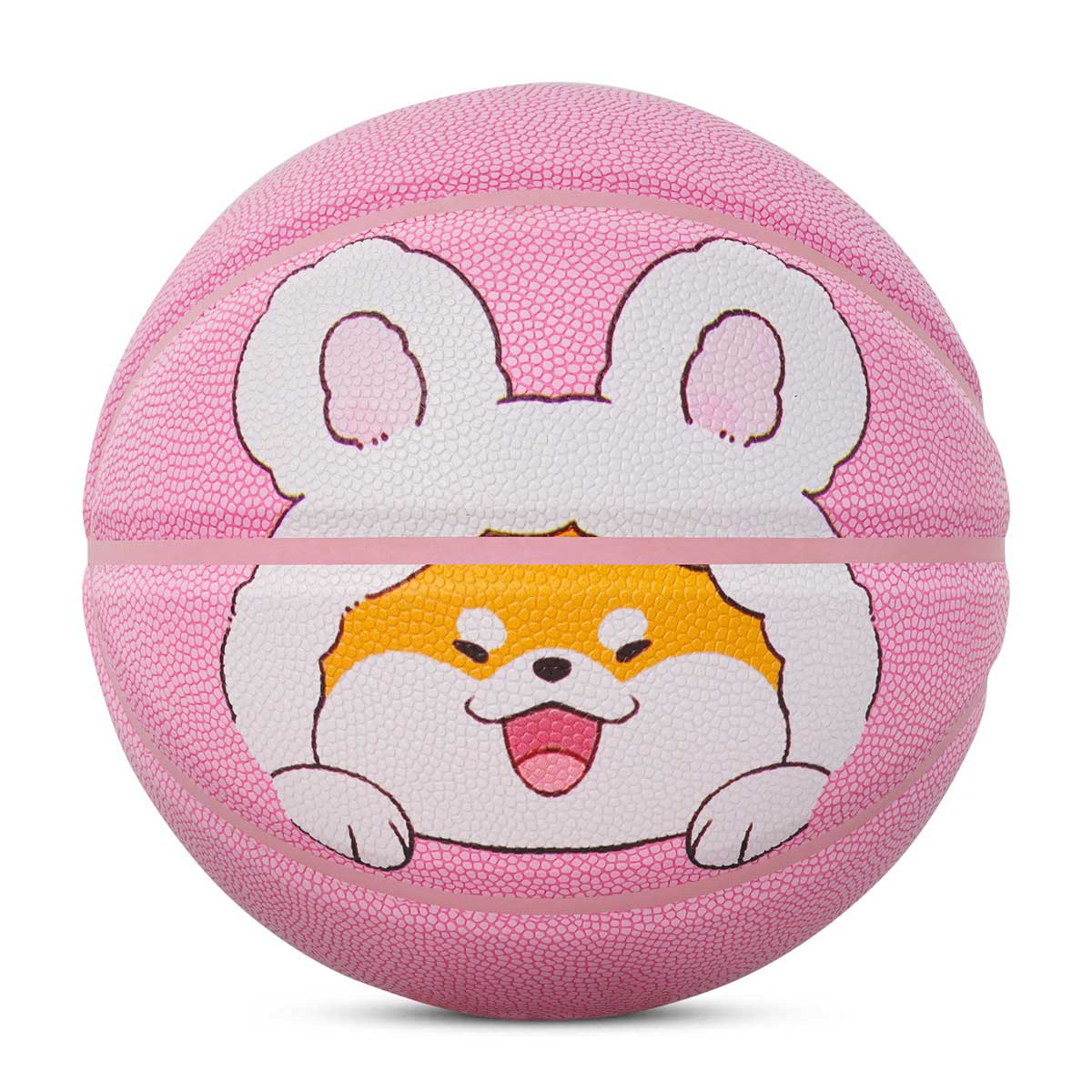 Balón de baloncesto rosa juvenil Kuangmi talla 5