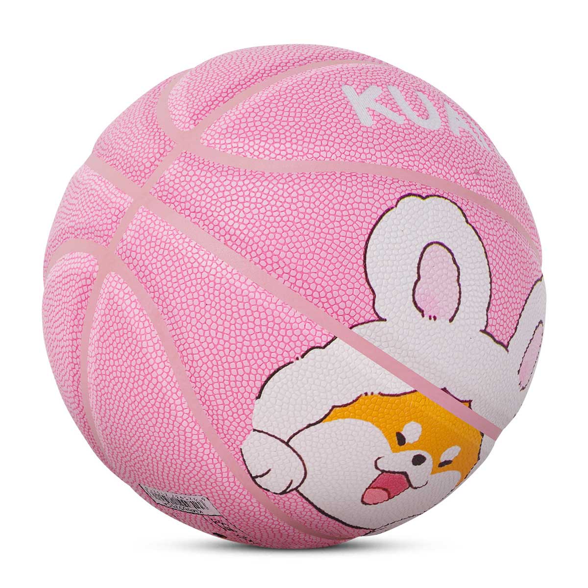 Balón de baloncesto rosa juvenil Kuangmi talla 5