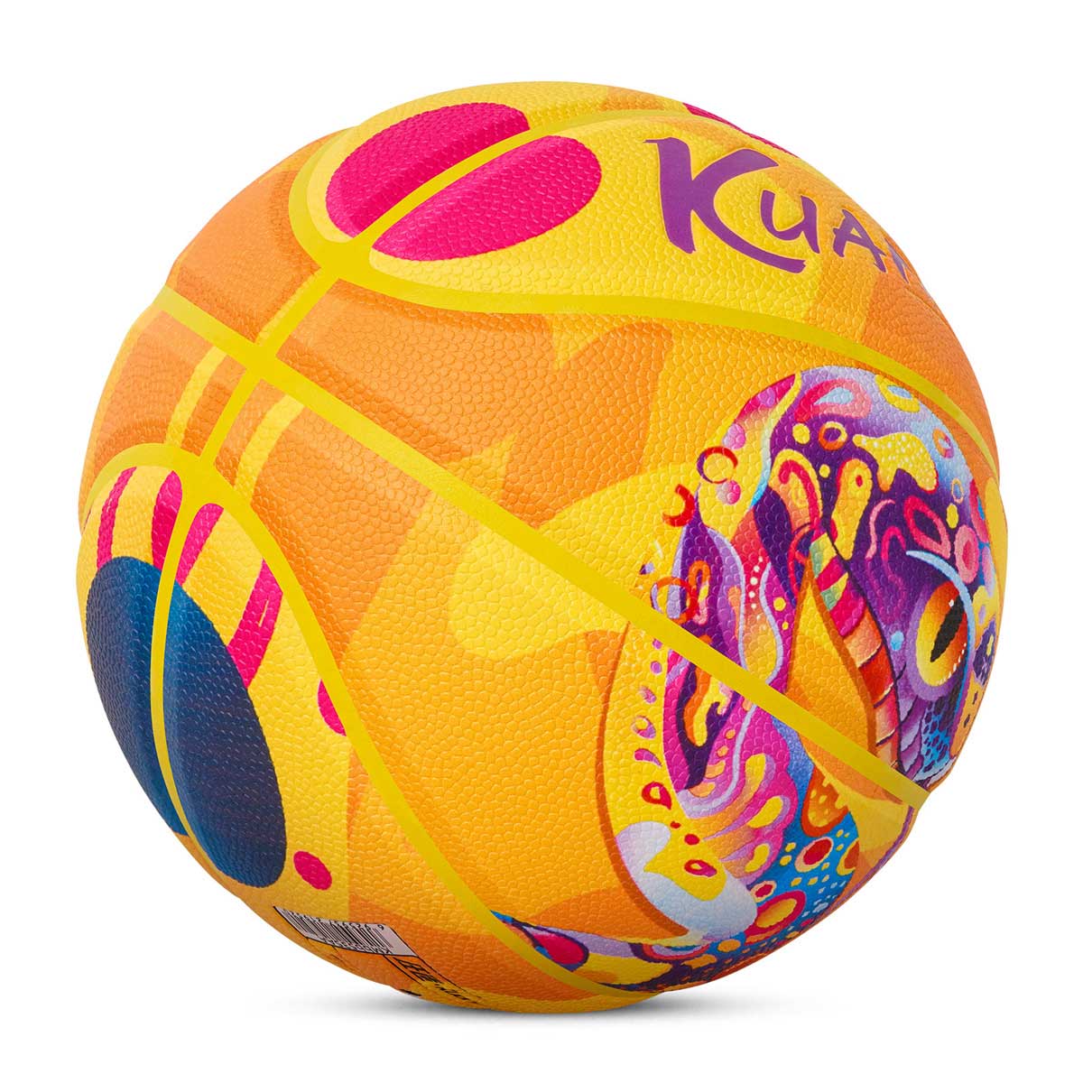 Balón de baloncesto pintado con serpiente Kuangmi Mamba, tallas 6 y 7