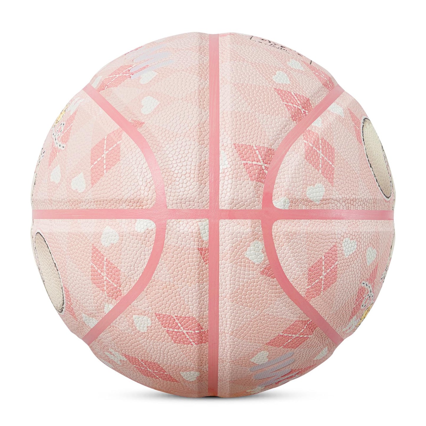 Kuangmi Cats Pattern Kids Pink Basketball – Junior Boys/Girls Indoor Outdoor Play