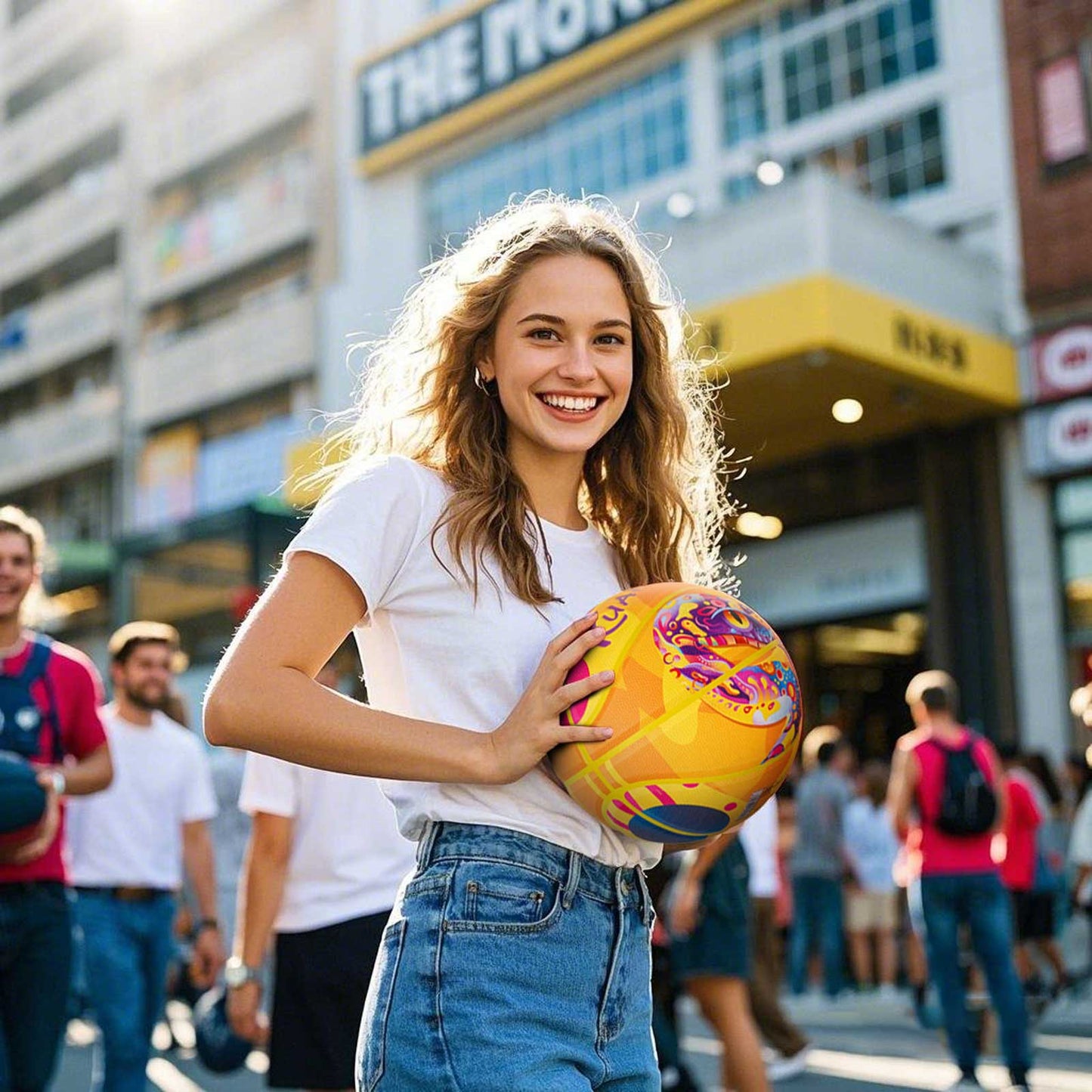 Balón de baloncesto pintado con serpiente Kuangmi Mamba, tallas 6 y 7
