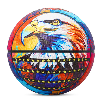 Kuangmi Sea Eagle Basketball PU Wear-resistant Anti-slip Indoor and Outdoor Competition Training Universal Size7 29.5"