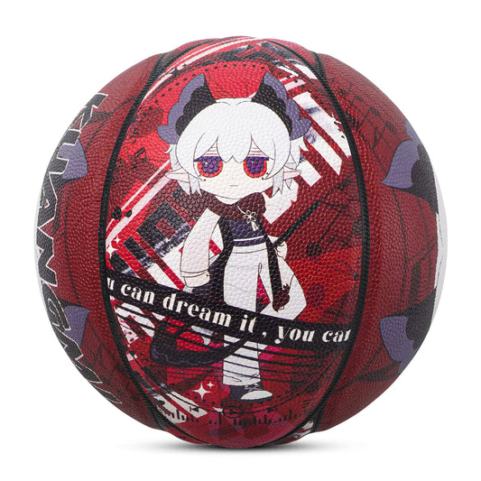 Kuangmi Anime Street Basketball, made of PU leather, is an official Size 7 streetball suitable for men, women and youth