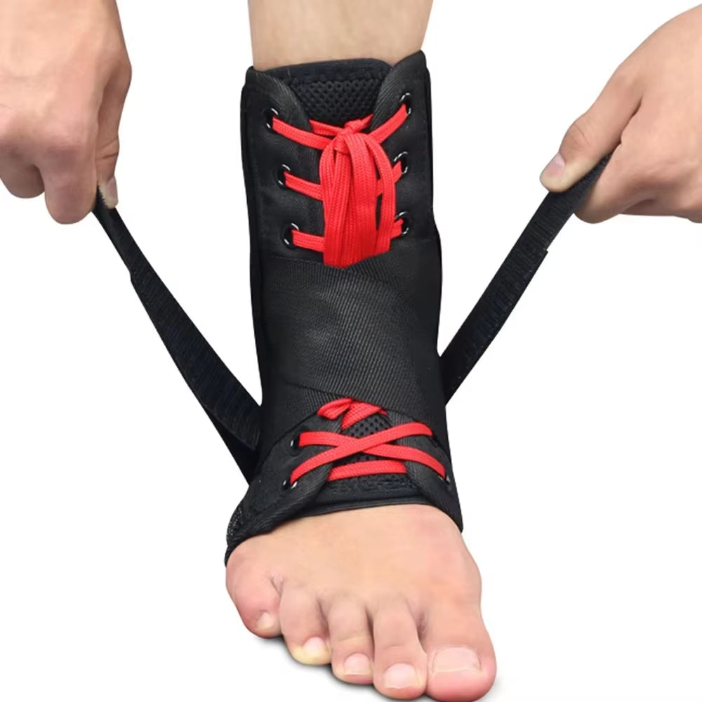 Kuangmi Figure-8 Wrapping Ankle Brace - Adjustable Ankle Support for Sports (S/M/L)
