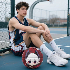 Kuangmi Anime Street Basketball, made of PU leather, is an official Size 7 streetball suitable for men, women and youth