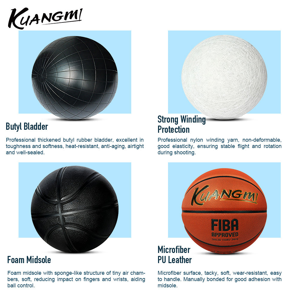 Balón de baloncesto FIBA ​​Kuangmi Chong tamaño 7 