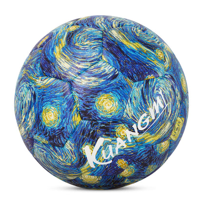 Balón de fútbol Kuangmi inspirado en la Noche Estrellada - Talla 5