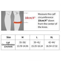 Kuangmi Energy Calf Support - Compression Sleeve for Sports & Activities (Sizes M/L/XL)