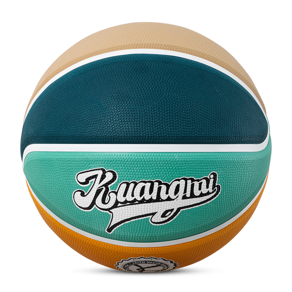 Top view of Kuangmi Greenish Yellow American Style Indoor Basketball