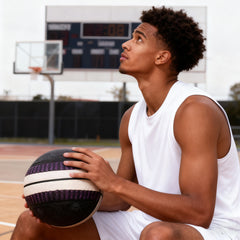 Kuangmi Sandwich Cookie Basketball, Sizes 6 & 7, Pink & Black, Hygroscopic PU Leather