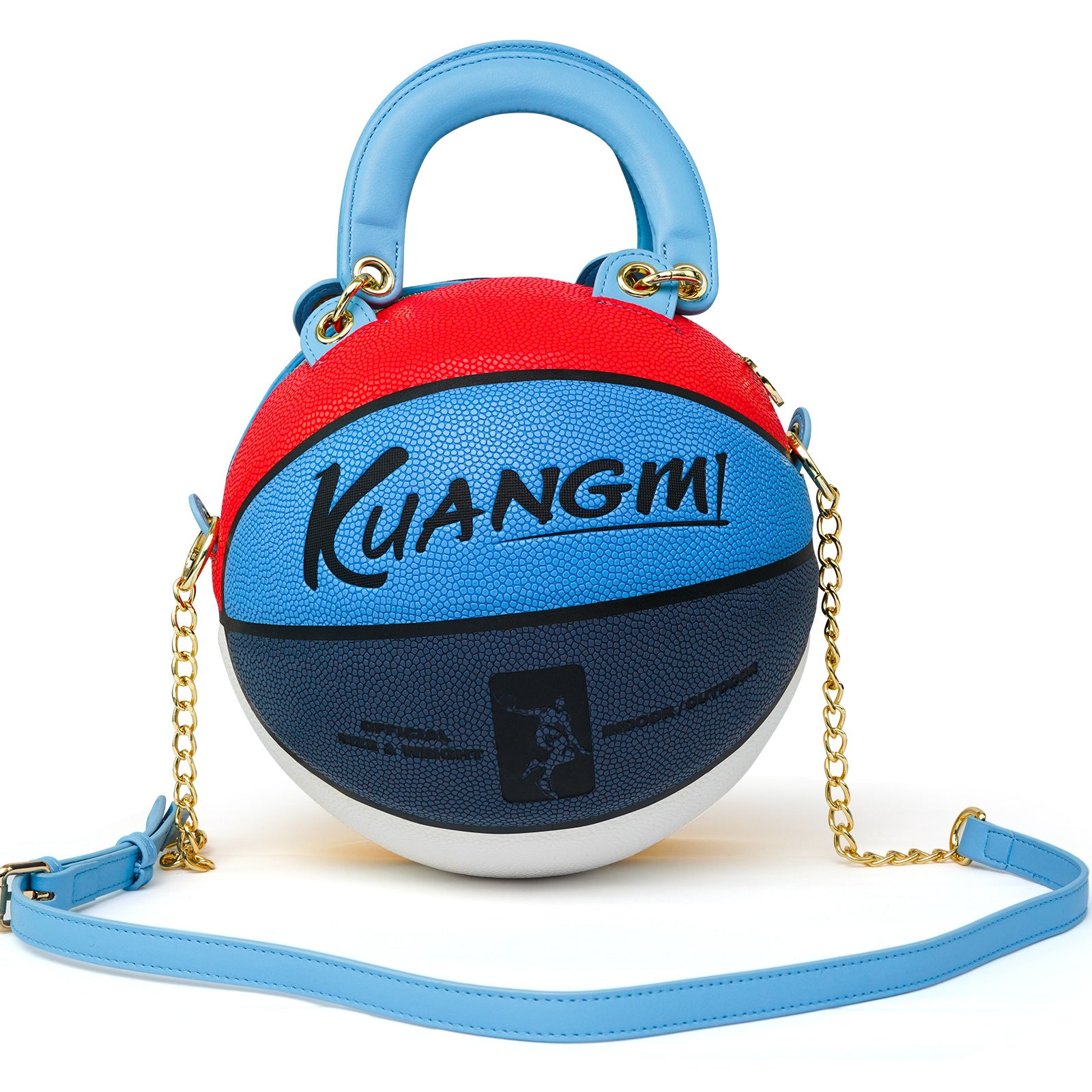 Kuangmi 8 - Color Block Size 5/7 Basketball Purse & Handbag, Basketball Bag