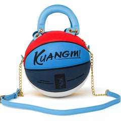Kuangmi 8 - Color Block Size 5/7 Basketball Purse & Handbag, Basketball Bag